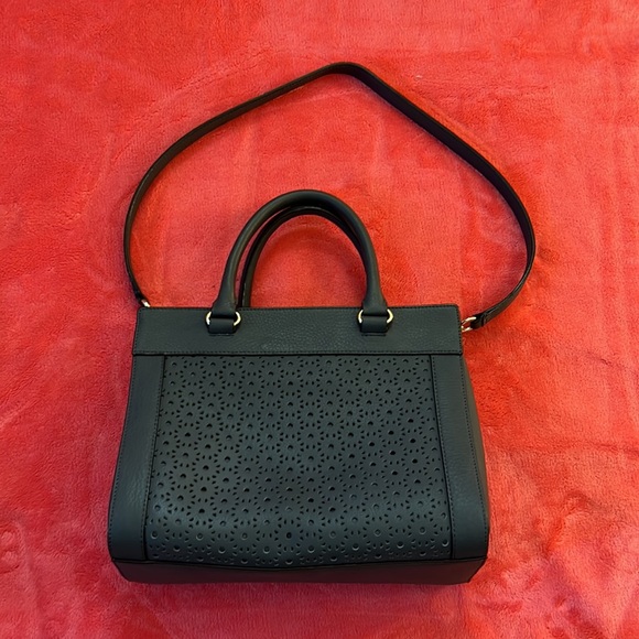 Kate Spade Leather Shoulder & Top Handle Bag - Navy Blue - Picture 3 of 13